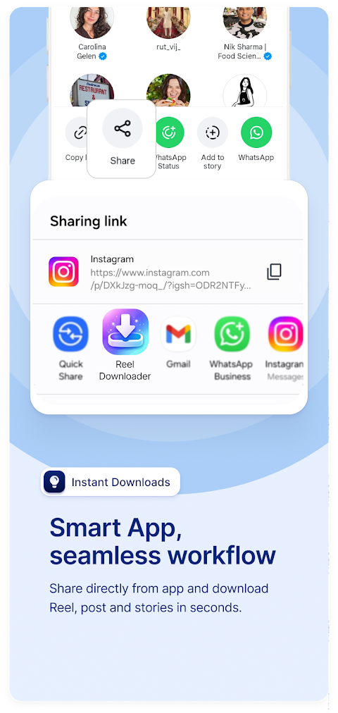 Reel Downloader Android app screenshot 2