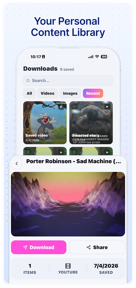 Reel Downloader Android app screenshot 5